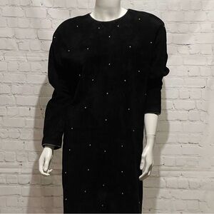 ❤️ MARGARET GODFREY Suede Leather DRESS